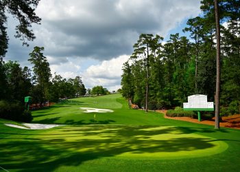 Aerial view of Augusta National Golf Club expansion