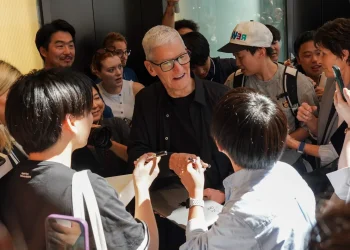 Tim Cook Wears 1-of-1 Custom Nikes in Japan