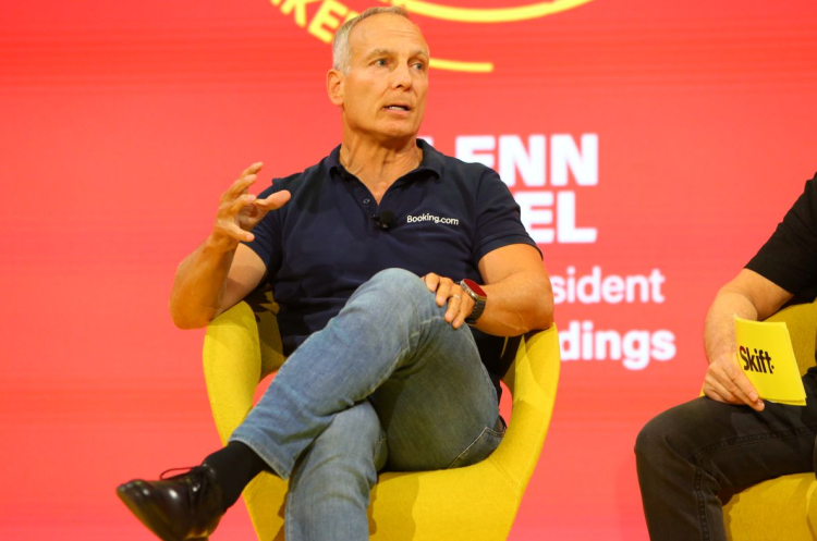 Photo Credit: Booking Holdings CEO Glenn Fogel at Skift Global Forum 2025.  Skift