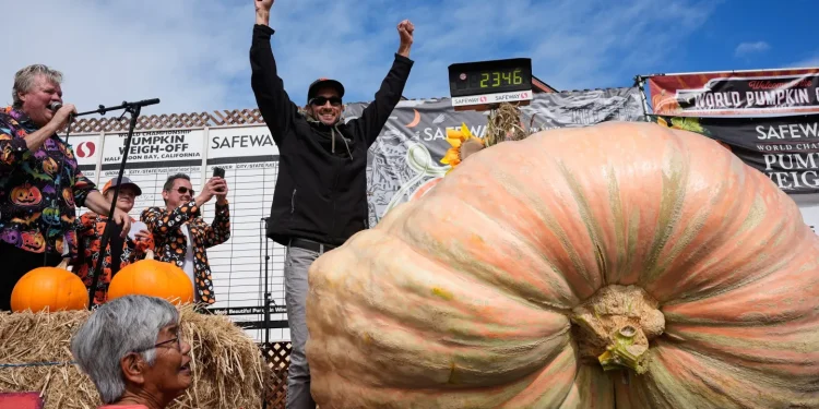 California EV Engineer Wins Big With 2,300-Pound Pumpkin