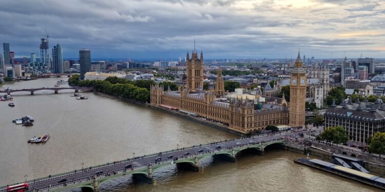 UK Non-Dom Tax Status: What Changed in April 2025 and What Comes Next — Stunning aerial photo of Big Ben and Houses of Parliament in London at dusk.