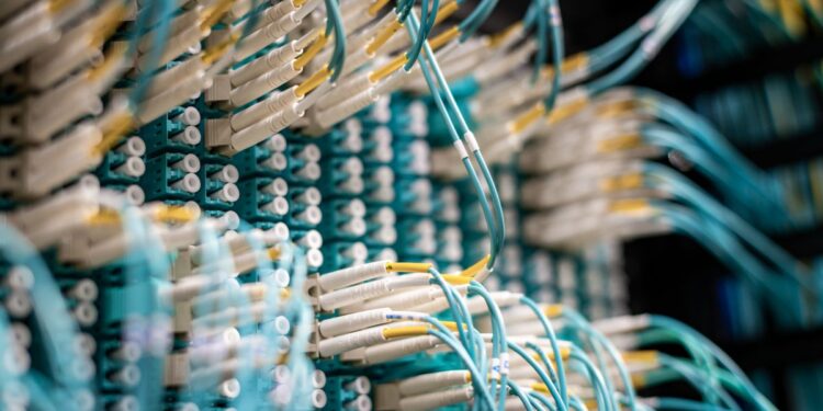 Fibre optic broadband cables representing UK telecommunications infrastructure